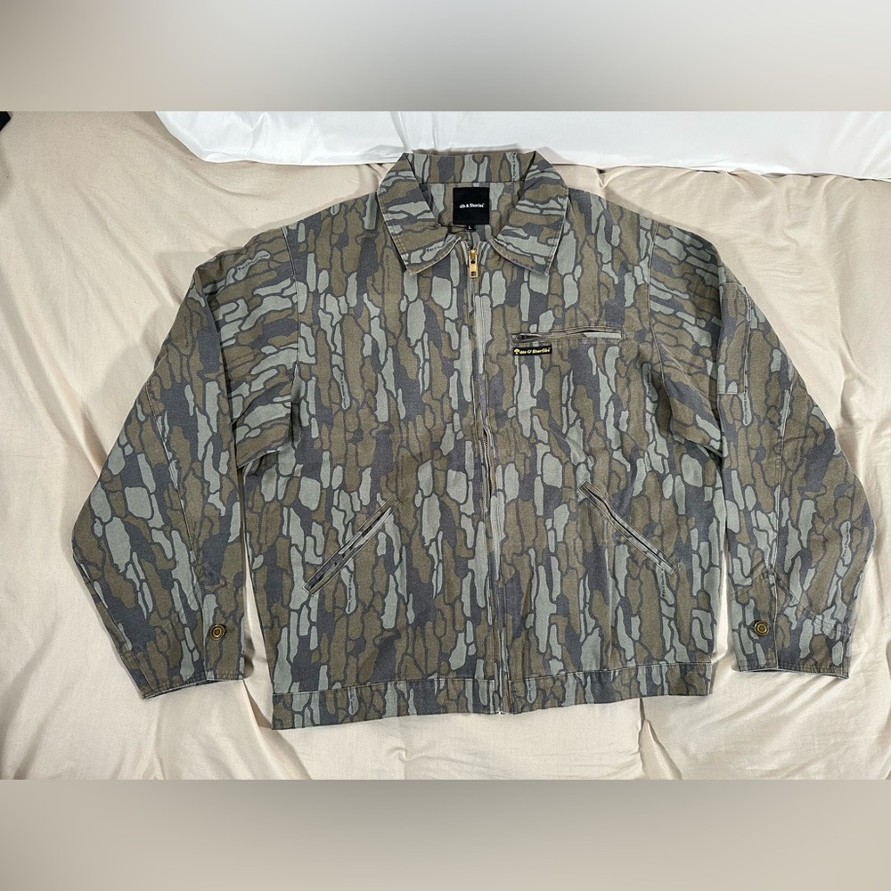 40S & Shorties Treeline Jacket Detroit Full Zip Large Camo Lightweight